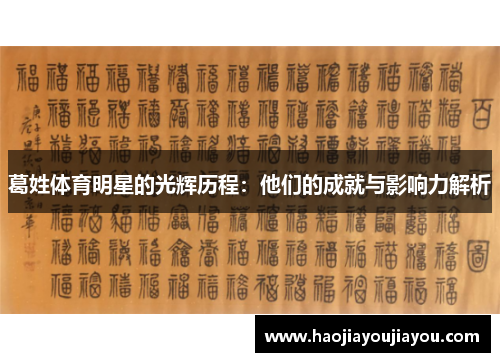 葛姓体育明星的光辉历程：他们的成就与影响力解析