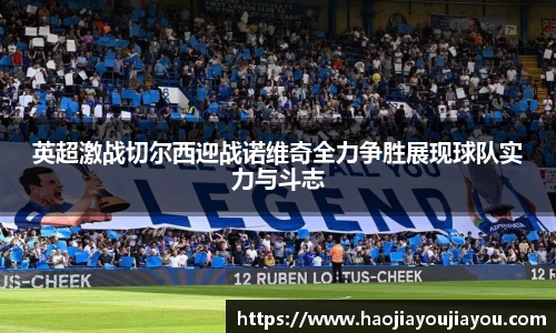 英超激战切尔西迎战诺维奇全力争胜展现球队实力与斗志